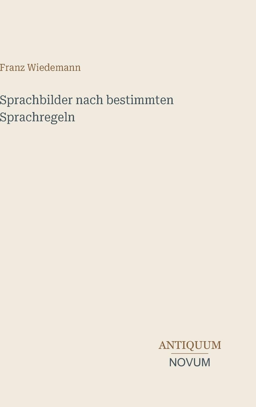 Sprachbilder nach bestimmten Sprachregeln