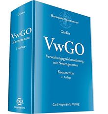 VwGO Kommentar: Verwaltungsgerichtsordnung mit Nebengesetzen - Kommentar