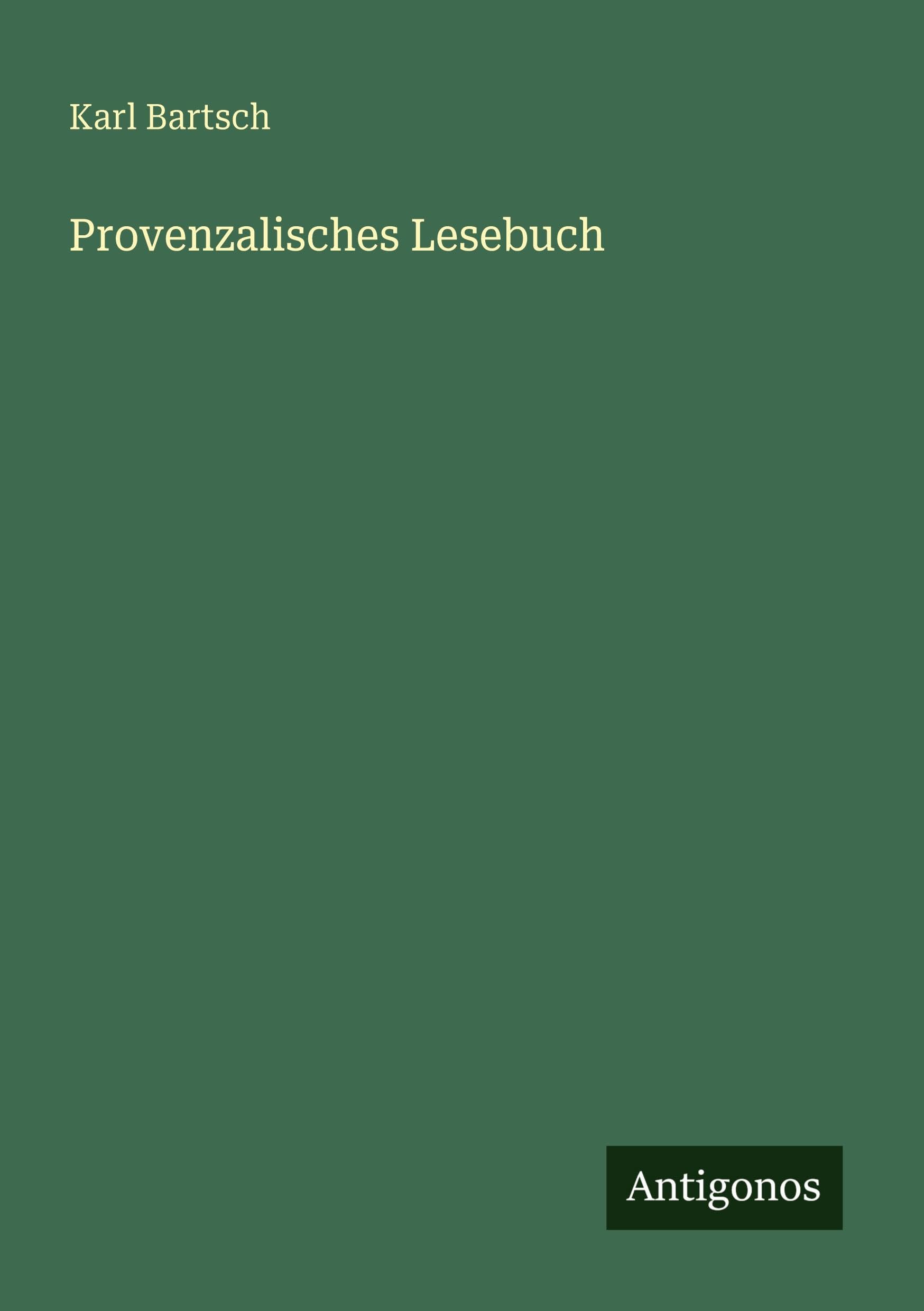 Provenzalisches Lesebuch