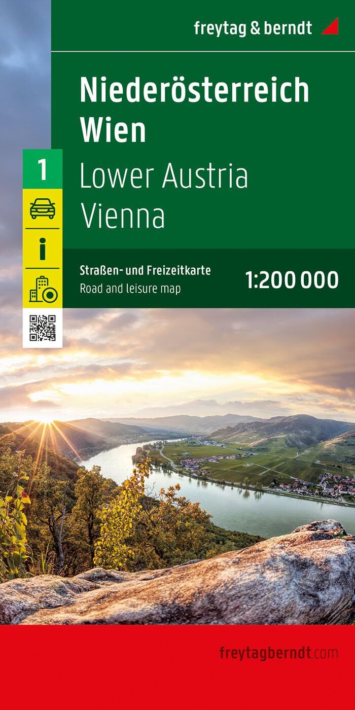 Niederösterreich - Wien, Straßen- und Freizeitkarte 1:200.000, freytag & berndt