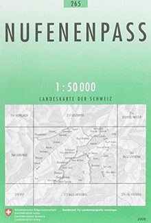 Swisstopo 1 : 50 000 Nufenenpass: Obergoms-Val Bedretto- Val Bavona