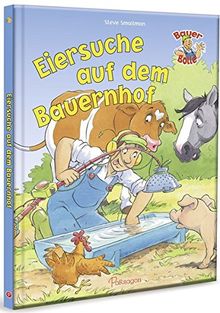 Bauer Bolle Eiersuche auf dem Bauernhof