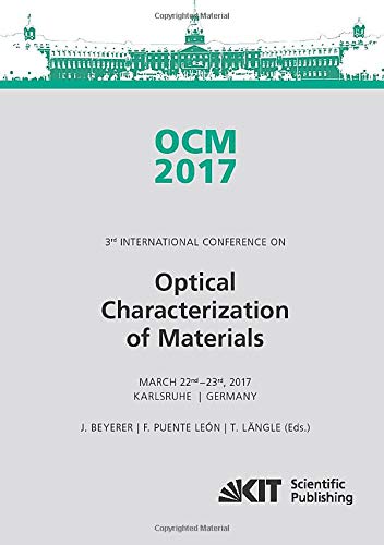 OCM 2017 - Optical Characterization of Materials - conference proceedings Kartoniert (TB)