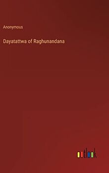 Dayatattwa of Raghunandana