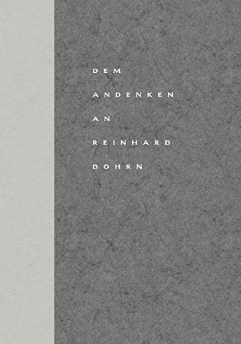 Dem Andenken an Reinhard Dohrn: Reden, Briefe und Nachrufe