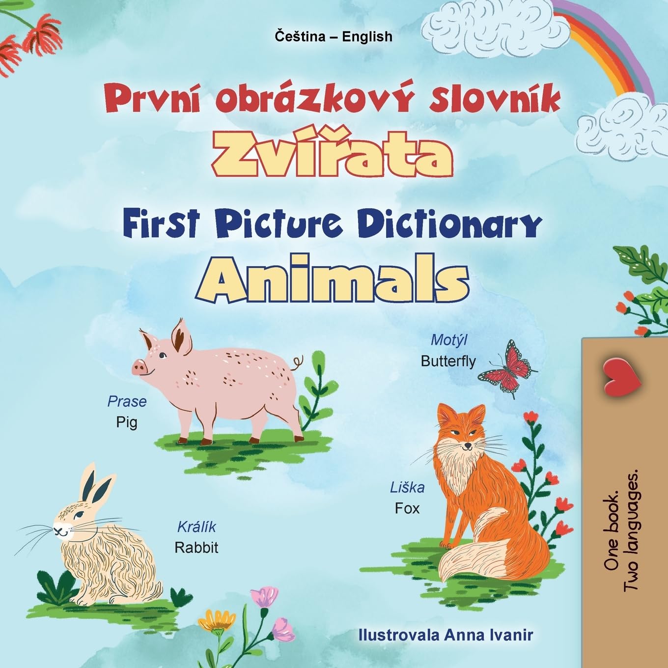 First Picture Dictionary - Animals (Czech English Bilingual Children's Book)
