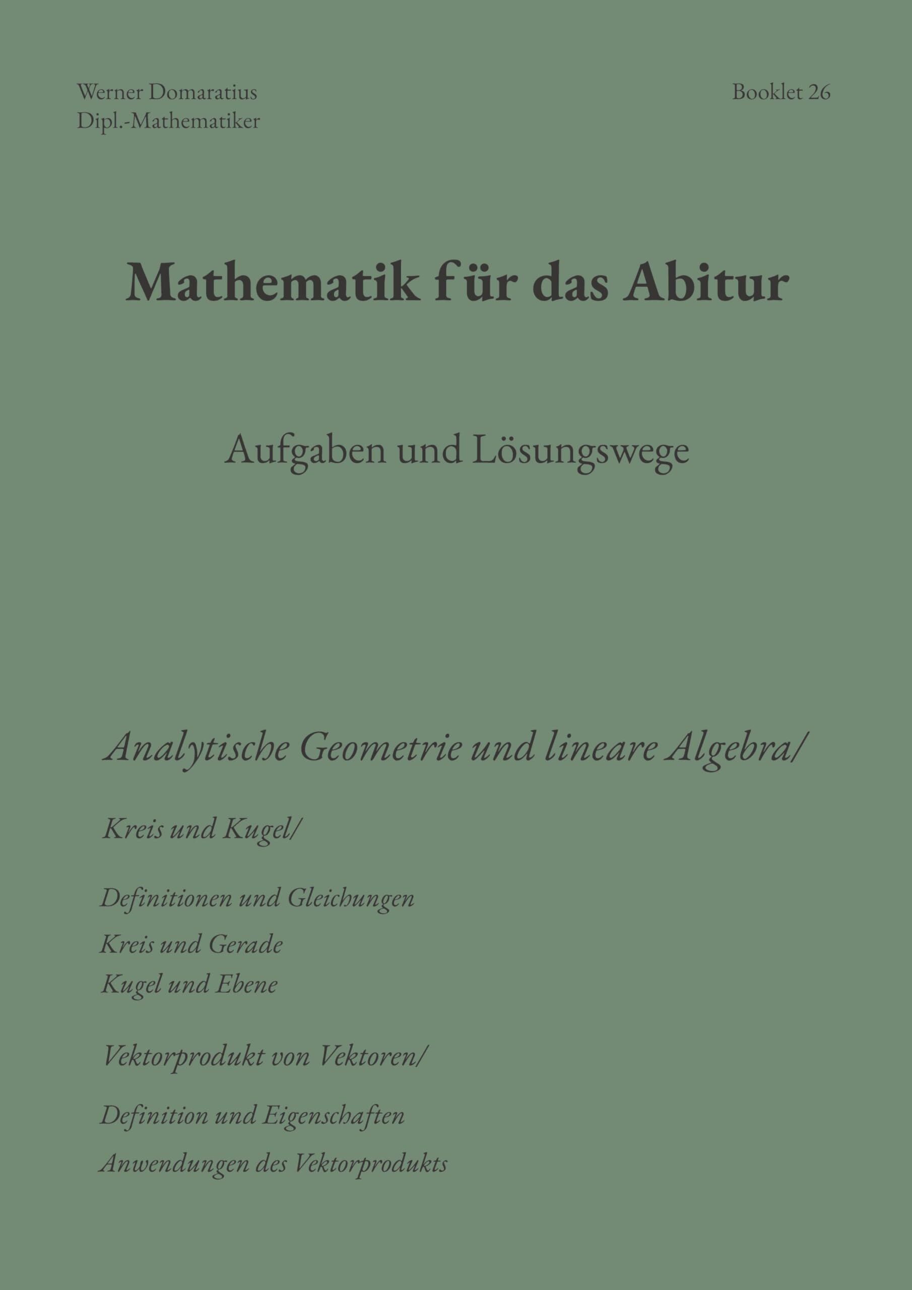Mathematik für das Abitur