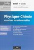 Physique-Chimie Exercices incontournables BCPST 1e année