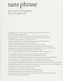 sans phrase: Zeitschrift für Ideologiekritik; Heft 12, Juni 2018