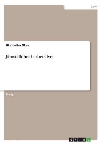 Jämställdhet i arbetslivet