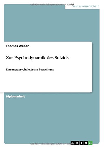 Zur Psychodynamik des Suizids: Eine metapsychologische Betrachtung