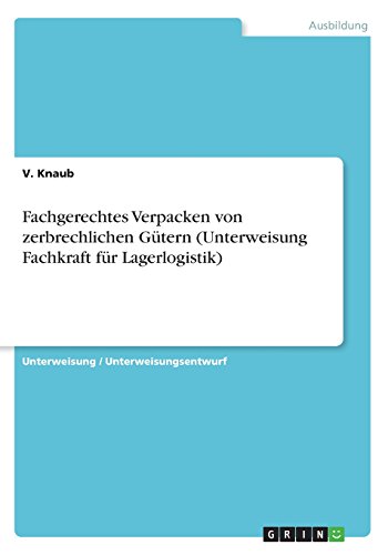 Fachgerechtes Verpacken von zerbrechlichen Gütern (Unterweisung Fachkraft für Lagerlogistik)