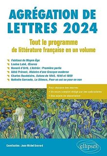 Agrégation de lettres 2024 : tout le programme de littérature française en un volume