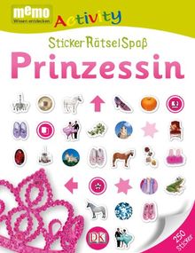 memo Activity. StickerRätselSpaß: Prinzessin