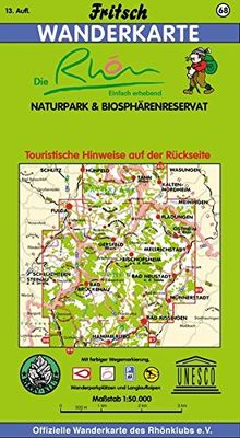 Fritsch Karten, Nr.68, Naturpark Rhön (Fritsch Wanderkarten 1:50000)