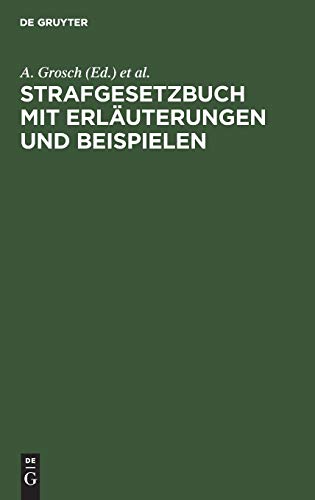 Strafgesetzbuch mit Erläuterungen und Beispielen: Mit Erläuterungen und Beispielen, sowie den wichtigsten Nebengesetzen und je einem Anhang über ... Ordnungswidrigkeiten und Strafprozeßrecht