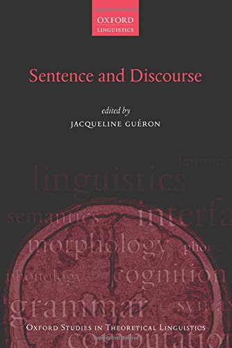 Sentence and Discourse (Oxford Studies in Theoretical Linguistics, Band 60)