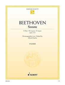 Sonate E-Dur: Nach dem Urtext. op. 14/1. Klavier. (Edition Schott Einzelausgabe)