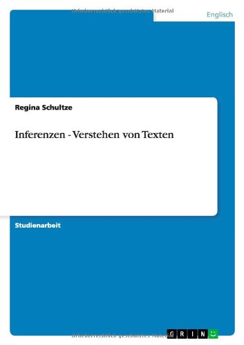 Inferenzen - Verstehen von Texten