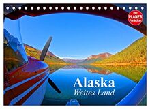 Alaska - Weites Land (Tischkalender 2023 DIN A5 quer), Calvendo Monatskalender