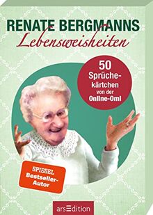 Renate Bergmanns Lebensweisheiten: 50 Sprüchekärtchen von der Online-Omi | Kartenbox mit Gute-Laune-Sprüchen und Weisheiten der Twitter-Oma