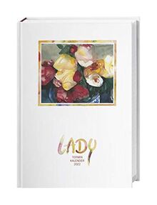 Lady Terminkalender A6 2022 - Kalenderbuch - Taschenkalender - Wochenplaner - Organzier mit 144 Seiten, Lesebändchen - 11,5 x 16,3 cm