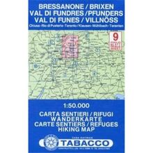 Birxen, Pfunders: Wanderkarte Tabacco. 1:50000: Klausen, Mühlbach, Terenten. Wanderkarte; Carta Sentieri / Rifugi; Hiking Map (Carte sentieri-rifugi)