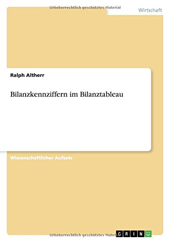 Bilanzkennziffern im Bilanztableau