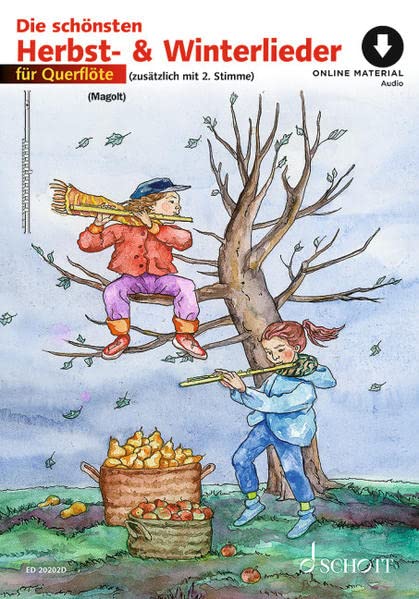 Die schönsten Herbst- und Winterlieder: Sankt Martin, Nikolauslieder und Weihnachtslieder. 1-2 Flöten.