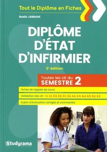 Diplôme d'Etat d'infirmier : toutes les UE du semestre 2