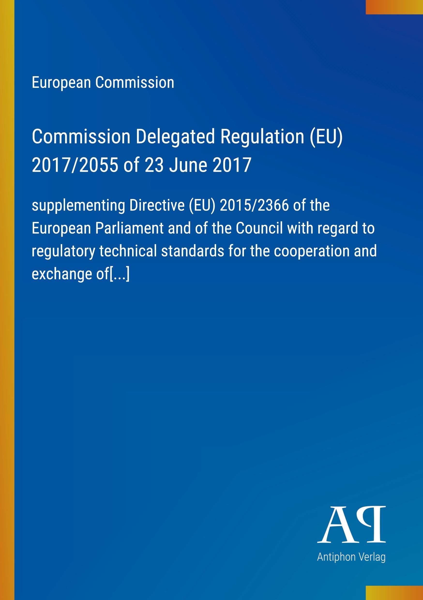 Commission Delegated Regulation (EU) 2017/2055 of 23 June 2017