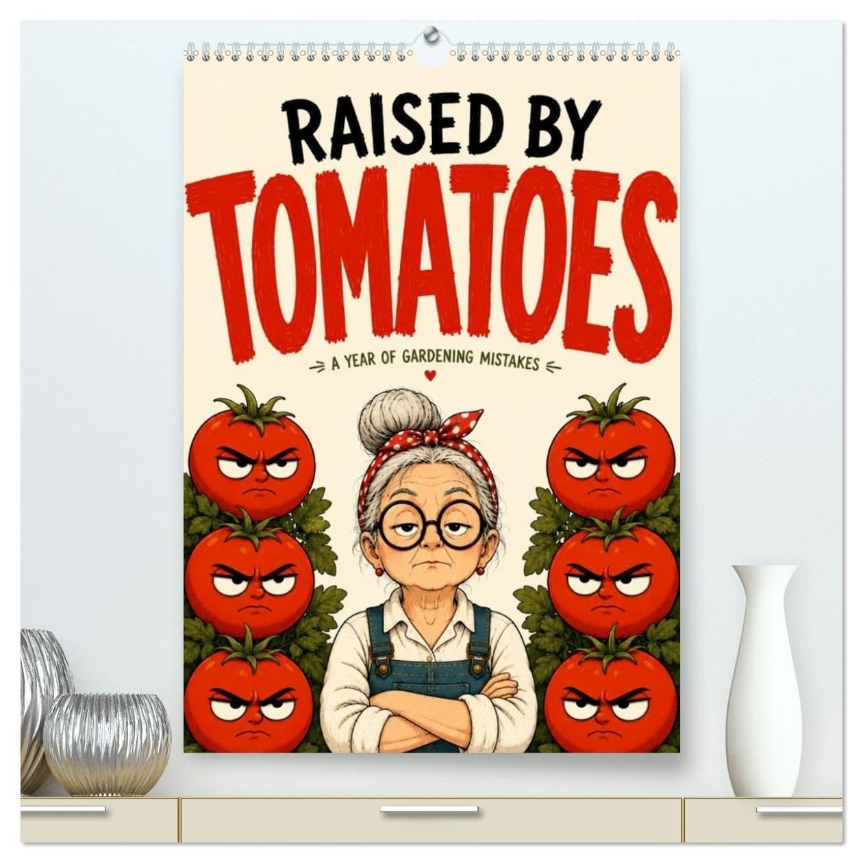 Raised by tomatoes a year of gardening mistakes (High Quality Premium Wall Calendar 2027 DIN A2 portrait),CALVENDO 12 Month Wall Calendar
