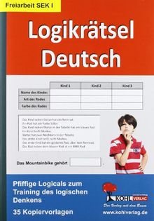 Logikrätsel Deutsch Pfiffige Logicals zum Training des logischen Denkens