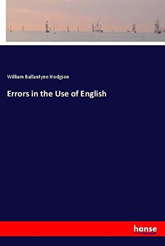 Errors in the Use of English