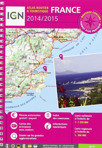Atlas routier France 2014-2015 : 1:250.000