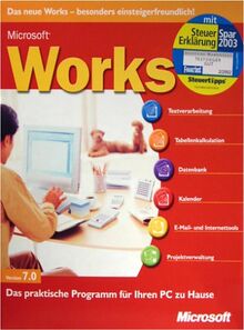 Microsoft Works 7.0 & Steuer-Spar-Erklärung 2004 von Microsoft Software | Software | Zustand sehr gut