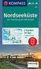 Nordseeküste von Hamburg bis Dänemark: 2 Wanderkarten 1:50000 im Set inklusive Karte zur offline Verwendung in der KOMPASS-App. Fahrradfahren. Reiten. (KOMPASS-Wanderkarten)