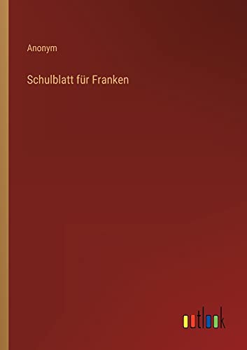 Schulblatt für Franken