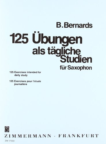 125 Übungen als tägliche Studien Saxophon - Bernhard Kutsch Geheftet