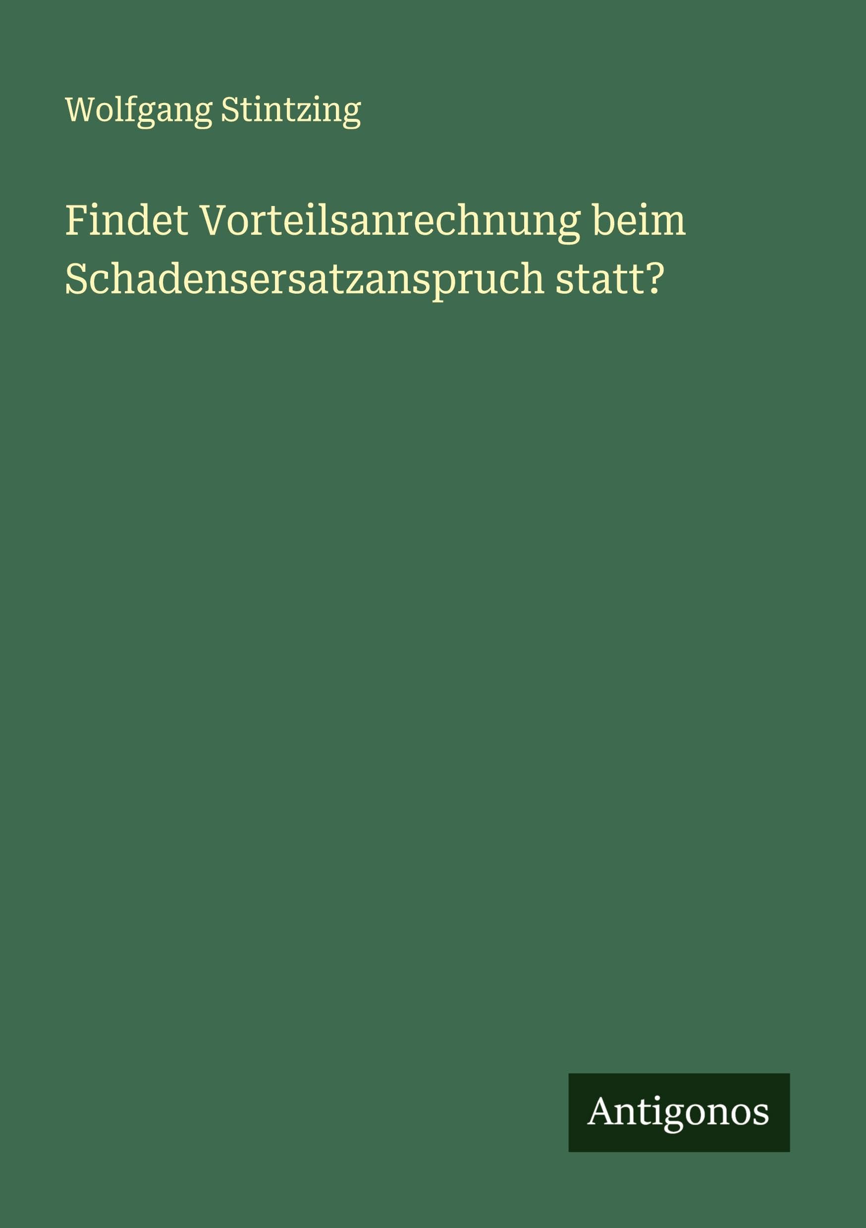 Findet Vorteilsanrechnung beim Schadensersatzanspruch statt?