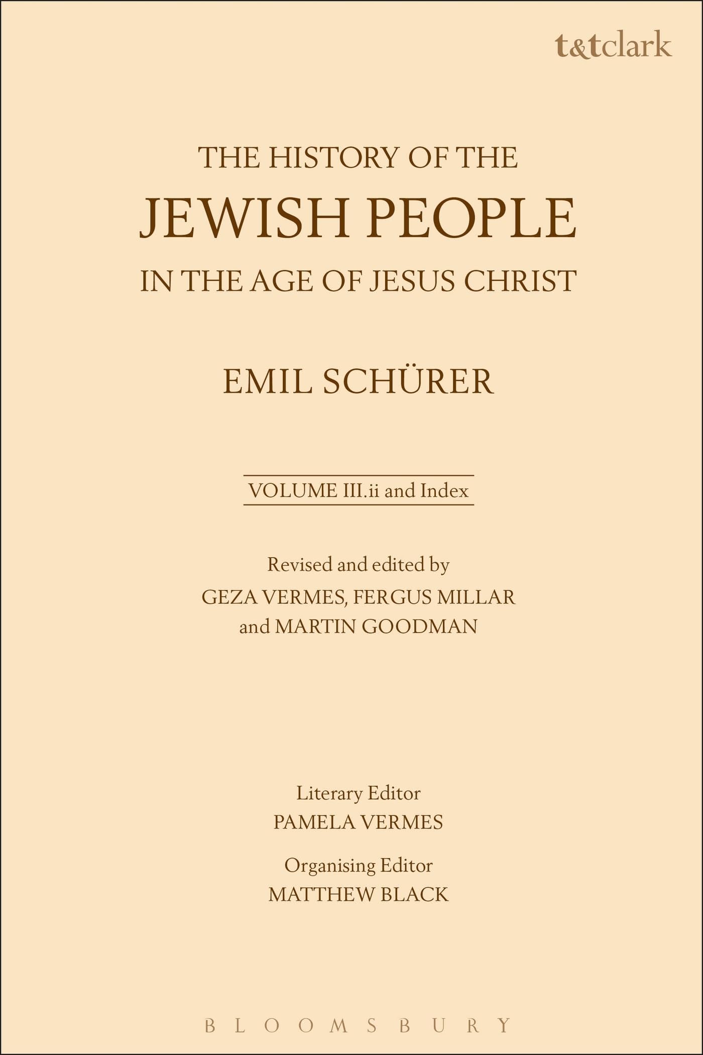 The History of the Jewish People in the Age of Jesus Christ: Volume 3.ii and Index