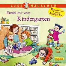 Lesemäuschen: Erzähl mir vom Kindergarten: Mein erstes Buch zum Vorlesen und Entdecken mit großem Ausklappbild - ab 2 Jahren