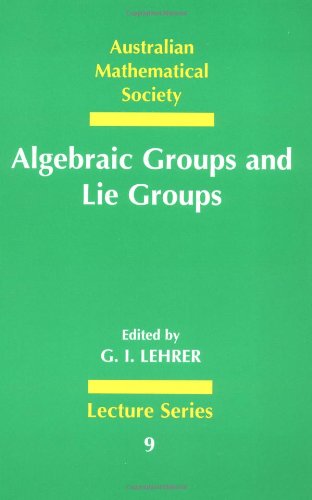 Algebraic groups and Lie Groups. A volume of papers in honour of the late R. W. Richardson. (Australian Mathematical Society lecture series, vol.9)