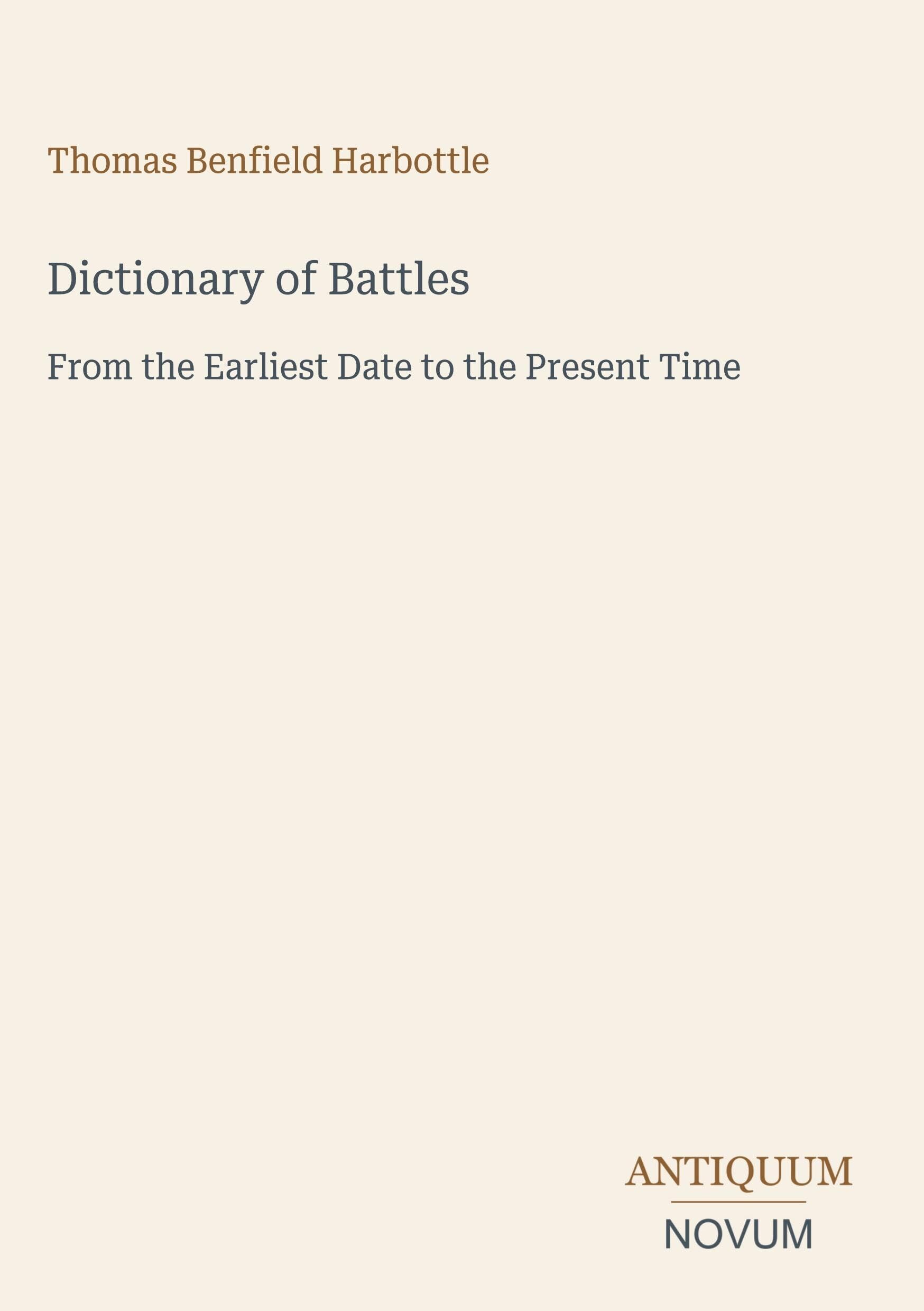 Dictionary of Battles