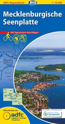 ADFC-Regionalkarte Mecklenburgische Seenplatte mit Tagestouren-Vorschlägen, 1:75.000, reiß- und wetterfest, GPS-Tracks Download (ADFC-Regionalkarte 1:75000)