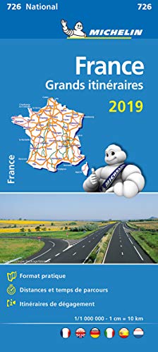 Michelin Frankreich Fernrouten 2020: Straßen- und Tourismuskarte 1:1.000.000 (MICHELIN Nationalkarten)
