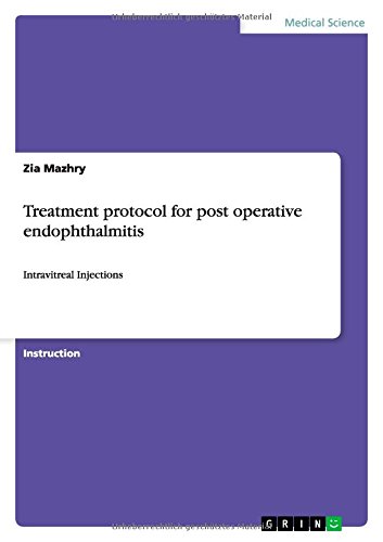 Treatment protocol for post operative endophthalmitis: Intravitreal Injections
