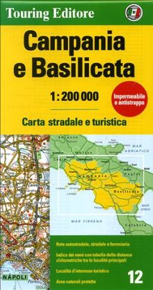 Campania e Basilicata 1:200.000 (Regional Road Map)