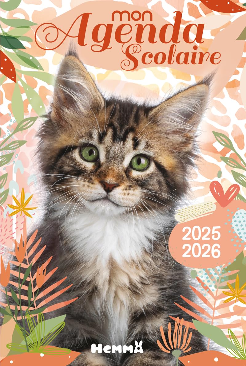 Collectif Mon Agenda Scolaire 2025-2026 (Chat)