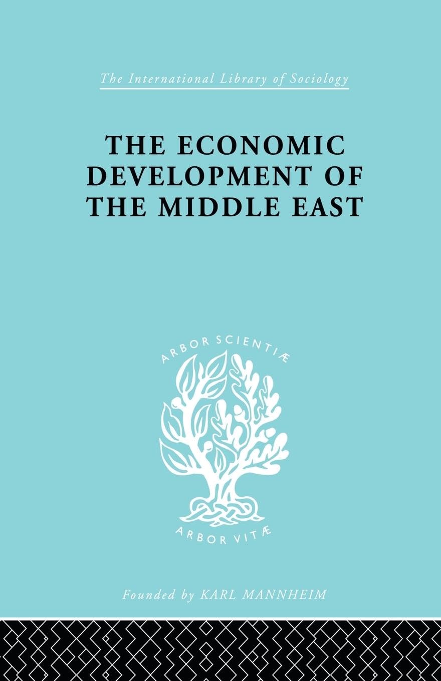 The Economic Development of the Middle East: An Outline of Planned Reconstruction After the War (International Library of Sociology)